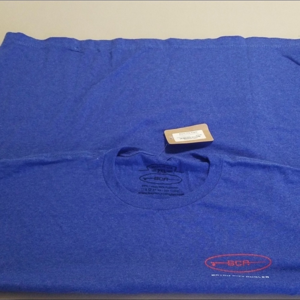 2x$20 t shirt Bayou City Angler Logo